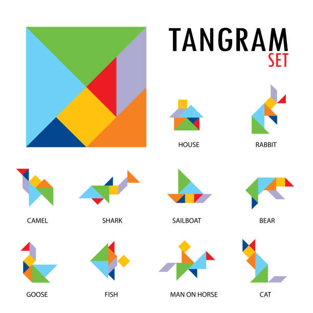 Tangram Shapes Stock Photos, Pictures & Royalty-Free Images - iStock