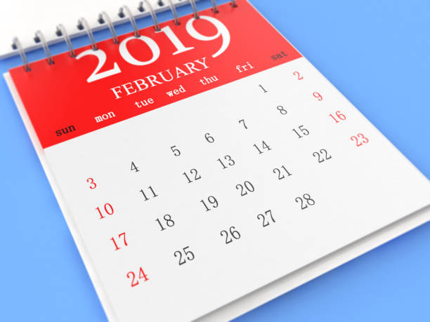 istock The Calendar on Blue Background 1094468778