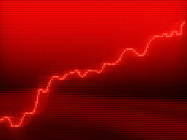 istock Red Graph moving up chart as growth and business success 1094476562