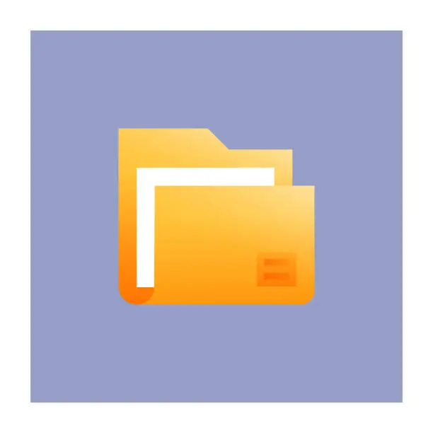 Vector illustration of Folder Icon