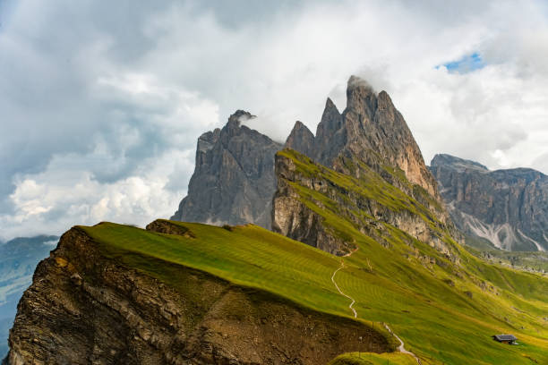 istock Amazing view Dolomites mountains from Seceda over Odle Puez 1094480106