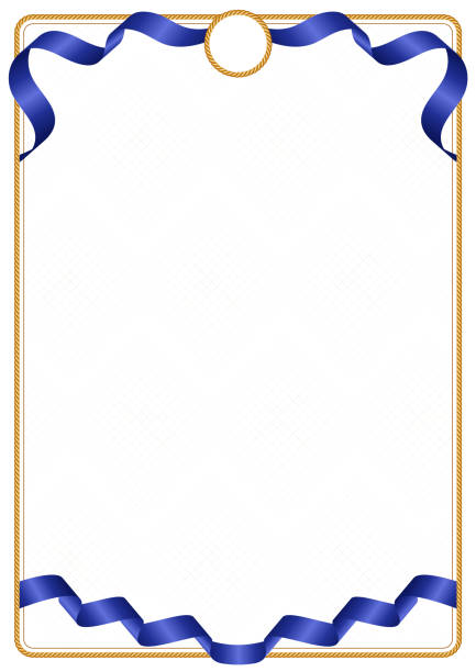 ilustrações de stock, clip art, desenhos animados e ícones de frame and border of european union colors flag - european union flag flag backgrounds star shape