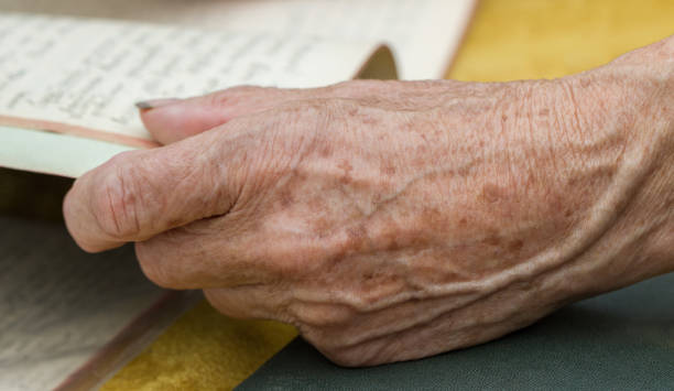 istock Hands of a female elderly. 1094488530