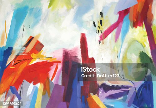 istock Abstract Acrylic Painting Emotions 1094493624