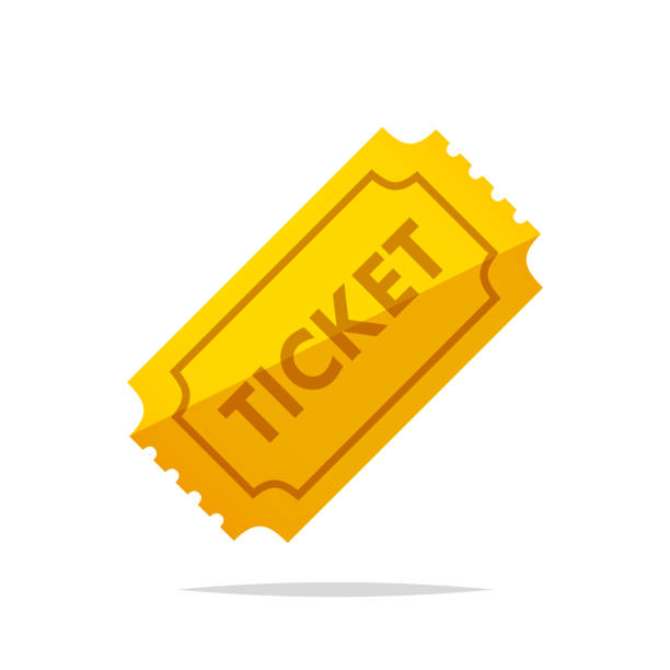 ticket-vektor isoliert - ticket stock-grafiken, -clipart, -cartoons und -symbole