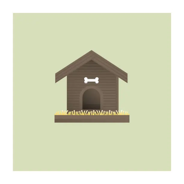 Vector illustration of Dog Kennel Icon