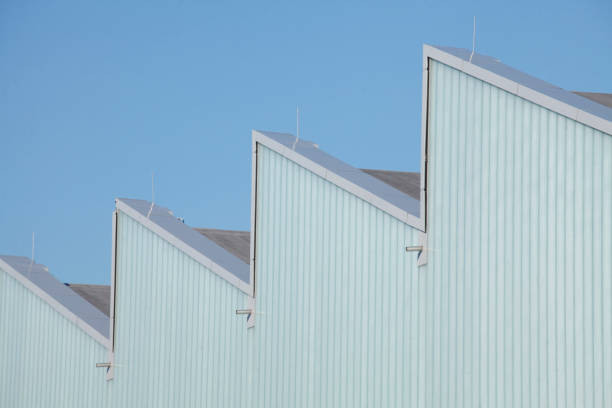 istock Bright jagged roof on a shed 1094500160
