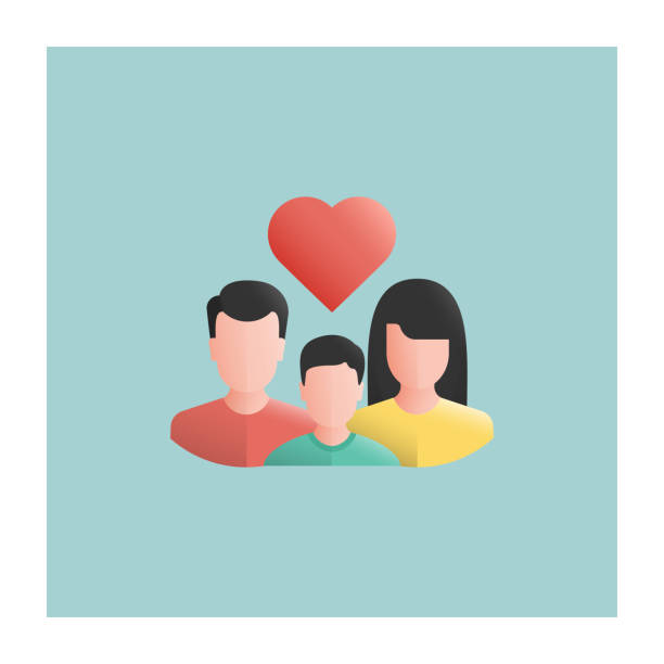 Foster Care Icon Foster Care Icon Flat Design parent illustrations stock illustrations