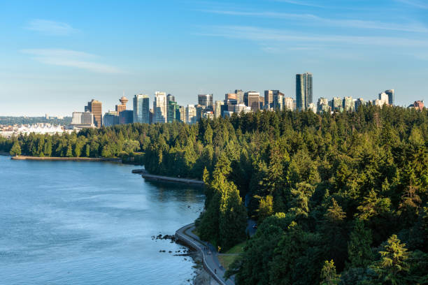 istock Vancouver Skyline and Clear Sky on a Summer Evening 1094508122