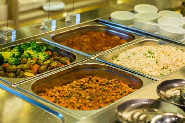istock Salad bar with vegetables, chickpeas, rice, olives 1094511758