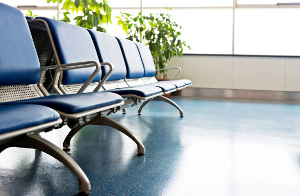 istock Empty seats in airport waiting room 1094513158