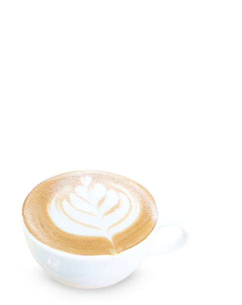 istock Hot coffee in a glass with beautiful patterns 1094515678