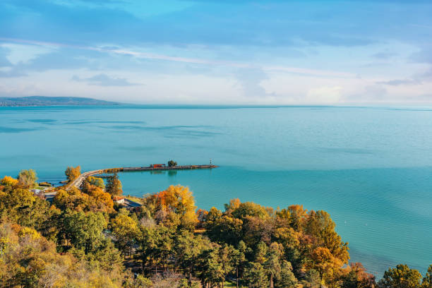 Autumn lights at Lake Balaton, Tihany
