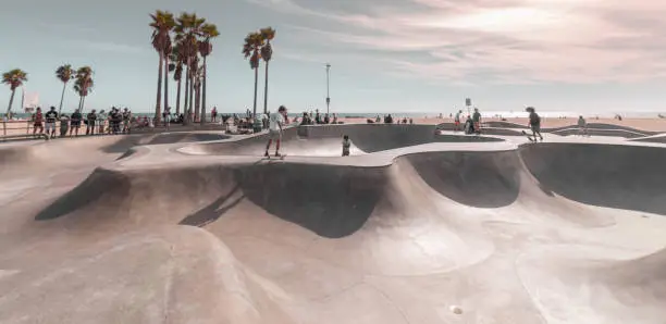 Skate Park in Venice Beach, California