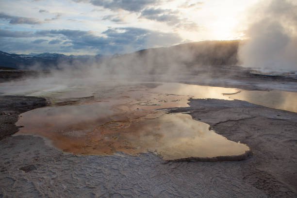 istock Sunrise at Mammoth Hot Springs in Yellowstone NP. 1094526870