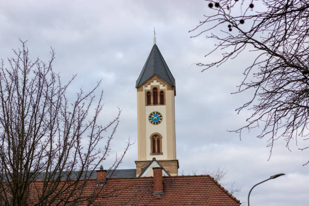 old church bulding in frankenthal (germany) - frankenthal imagens e fotografias de stock