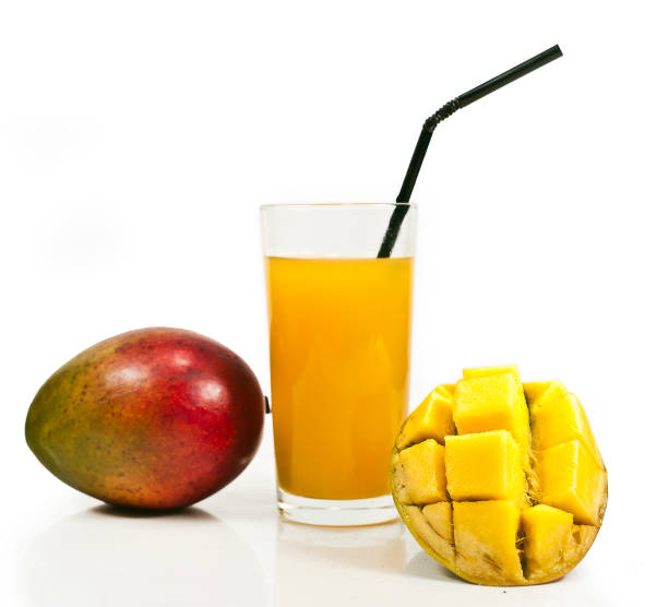 istock Mango and a glass of mango juice 1094561080