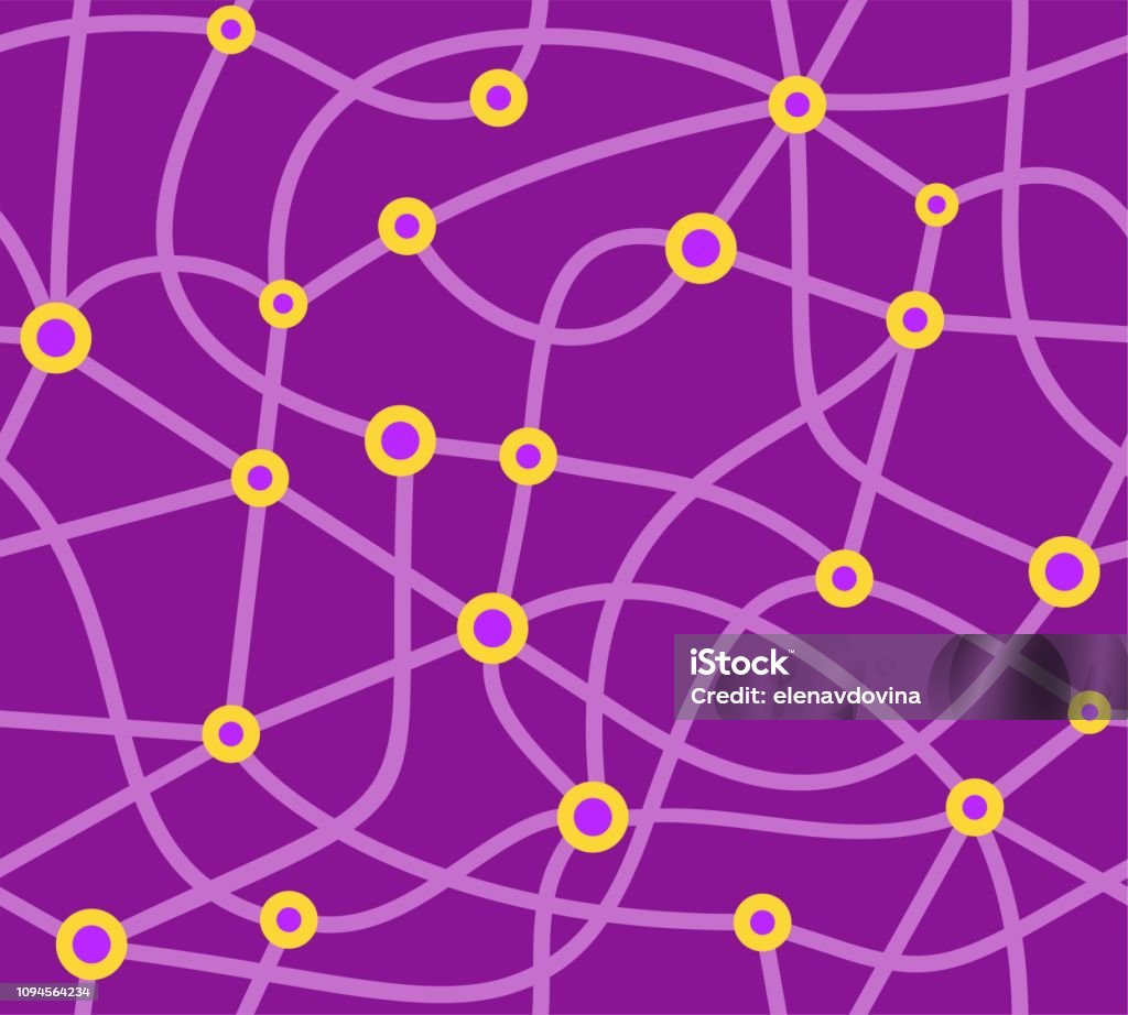 Plot Map Purle Map Scheme Seamless Pattern Purple Vector Stock Illustration - Download ...