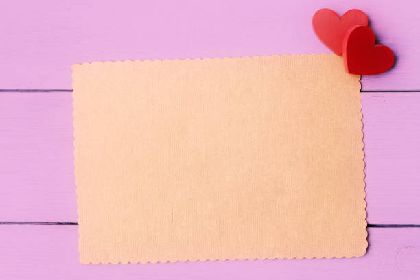 istock Blank greeting card with Valentine's day red hearts 1094565248