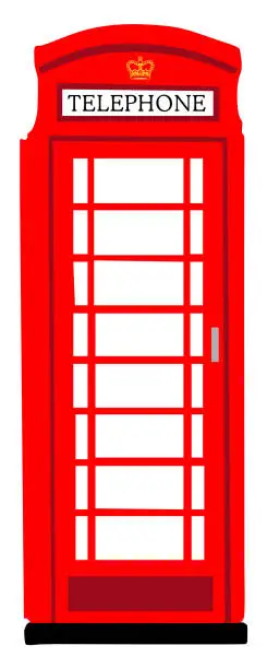 Vector illustration of British phonebooth