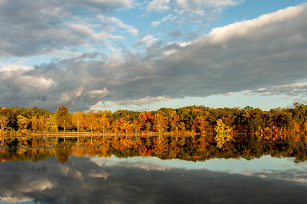 istock Trees and lake in autumn 1094577862