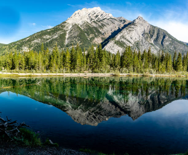 istock Mount Skogan reflected in Mount lorette Ponds, Bow Valley Provincial Park, alberta, Canada 1094578488