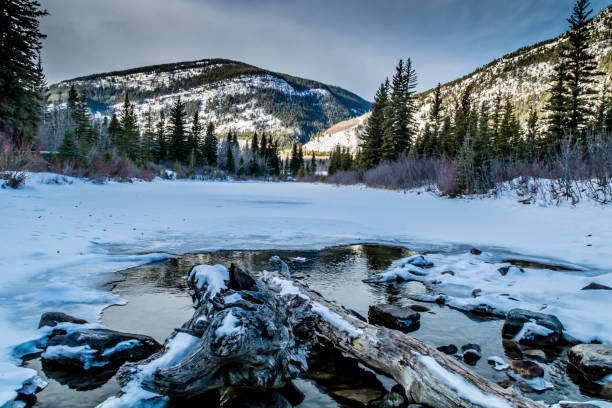 istock Spring thaw as the water opens at Mount Lorette Ponds, Bow Valley Provincial Park, alberta, Canada 1094578496
