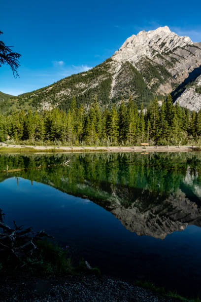istock Mount Skogan reflected in Mount lorette Ponds, Bow Valley Provincial Park, alberta, Canada 1094578834