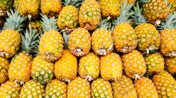 istock Stock of Pineapples. 1094589124