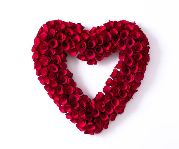 istock Heart made of red roses 1094589620