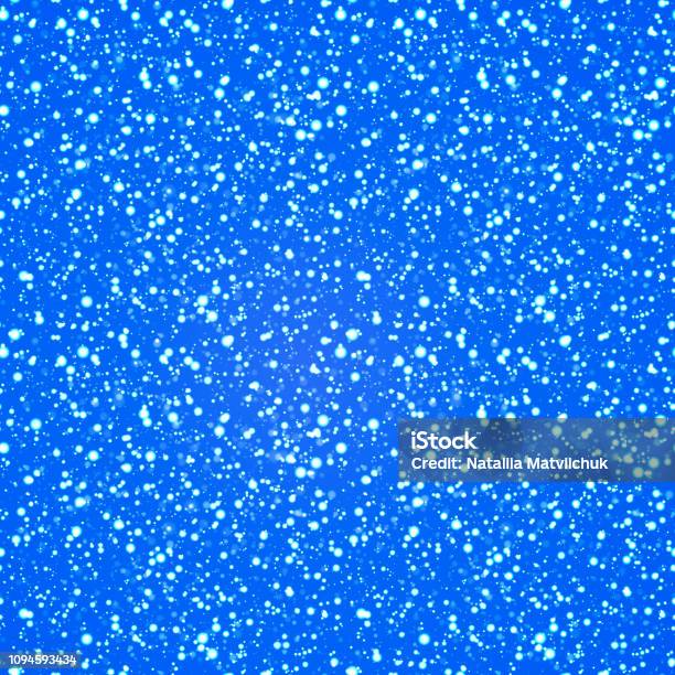 Snow Pattern Vector Background Snowy Vector Background Snowfall Seamless Pattern Vector Illustration ...
