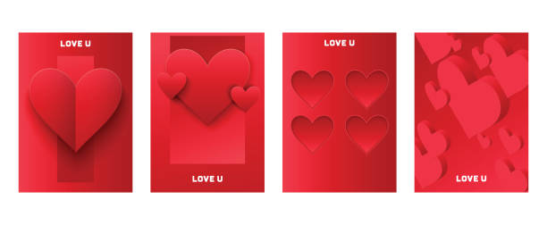 istock Heart on valentines day in love pattern vector lovely red sign on hearted celebration and greeting card backdrop loving heartiness illustration background 1094593774