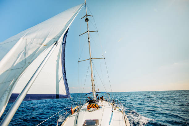 istock People sailing on calm sea,Croatia 1094602212