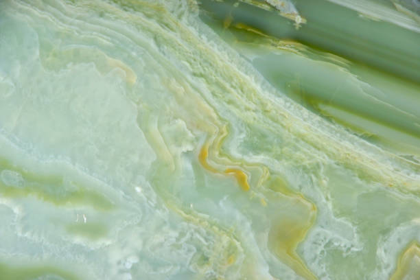 istock Natural polished Verde Onyx stone green with stains 1094605112