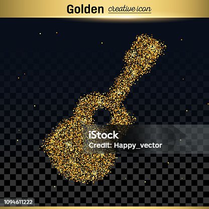istock Gold glitter vector icon 1094611222