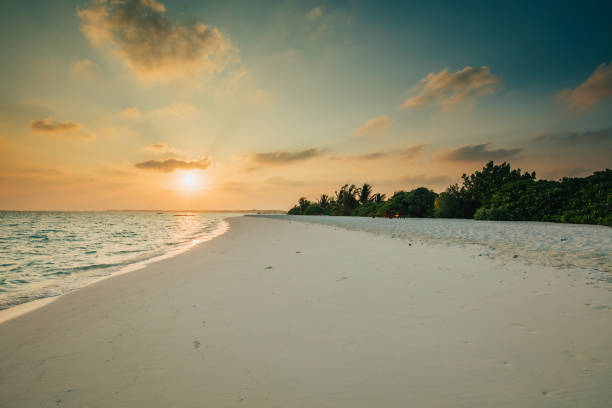 istock Beach at sunset,Maldives 1094615348