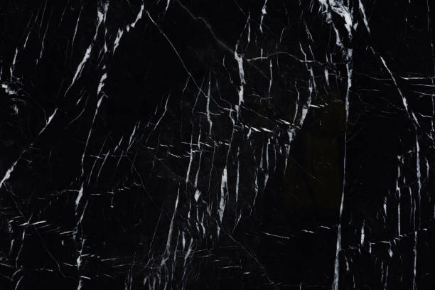 istock Natural stone is black marble with an interesting pattern Nero Marquina 1094615928