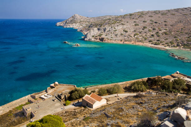 istock View from the Spinalonga fortress on the island. 1094629698