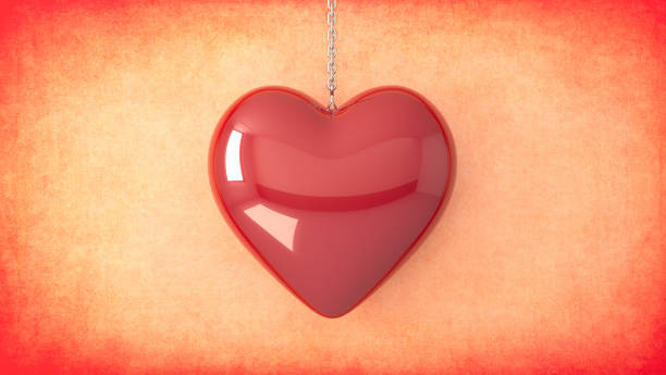 istock Heart shape on red background copy space - Valentine's Day concept 1094631958