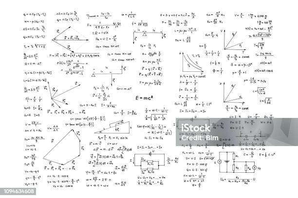 手書きの物理公式集 - 数式のストックフォトや画像を多数ご用意 - 数式, 数学記号, 数学