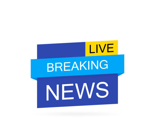 Breaking News Logo, Live Banner.TV news, Mass media design. Modern vector illustration flat style Breaking News Logo, Live Banner.TV news, Mass media design. Modern vector illustration flat style. logo tv stock illustrations