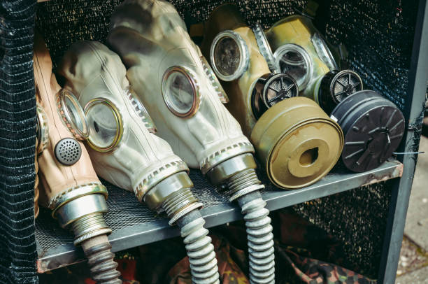 istock Set of gas mask 1094640846