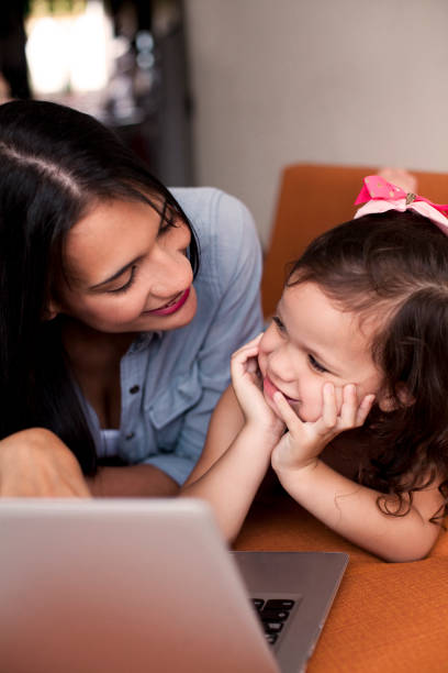 istock Mom and daughter at home 1094641084