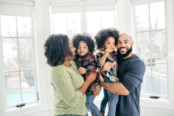 istock Family at home with two kids 1094651396