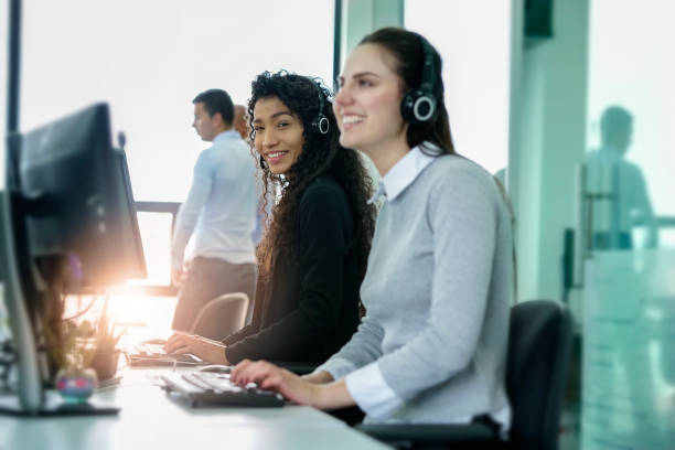 istock Women sitting in a call center 1094656384