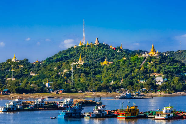 istock Ayarwaddy River  Sagaing hills skyline  Myanmar 1094660038