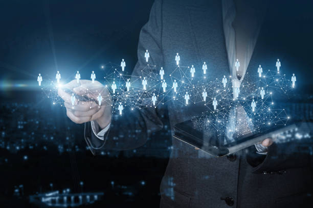 istock A businesswoman is operating with a digital networking system. 1094665726