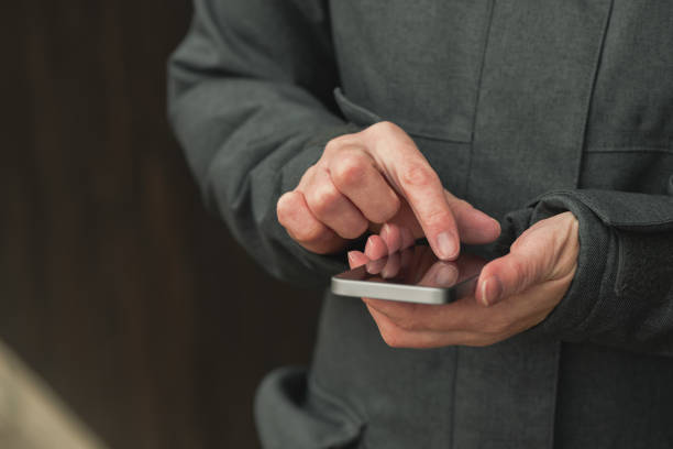 istock Casual female is texting message on mobile phone 1094666060