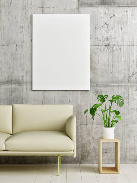 istock Mock up poster, Scandinavian Living room 1094675900