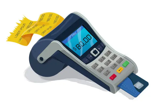 Vector illustration of POS Terminal